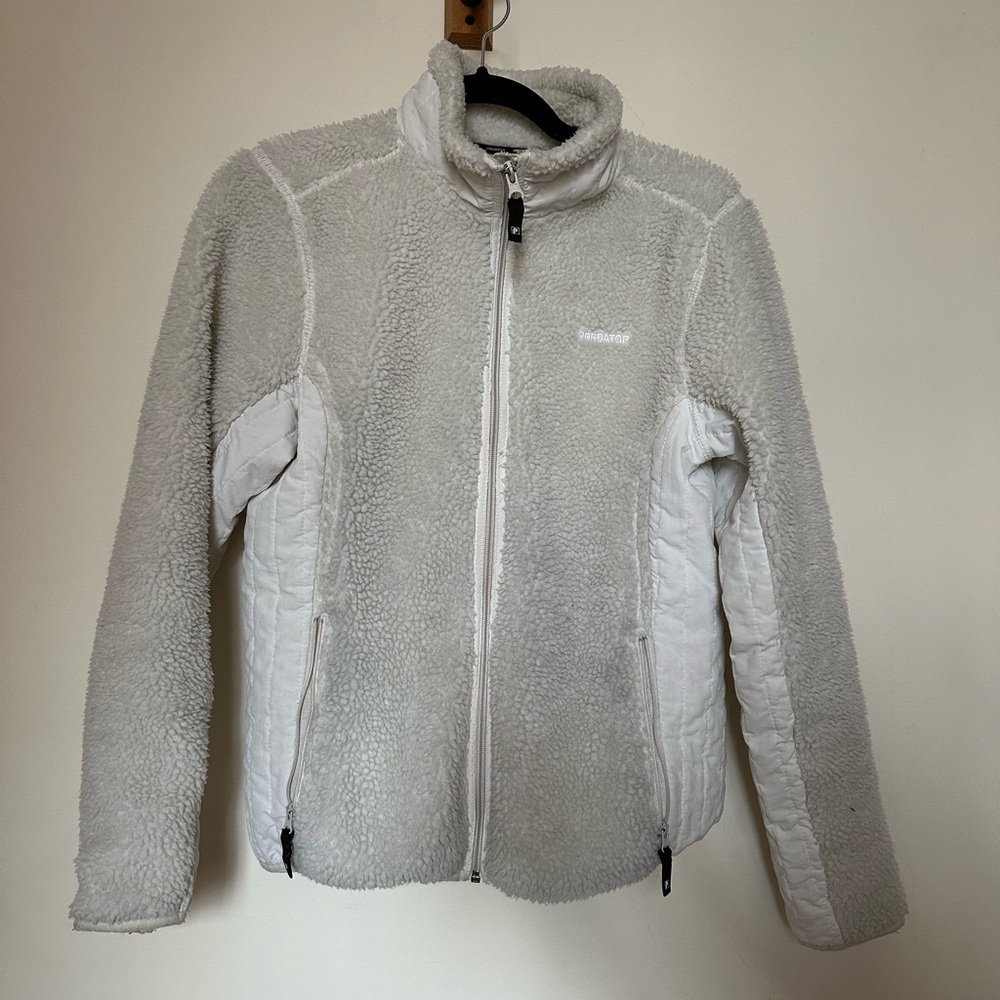 Off White Predator Fleece Jacket womens size Medium